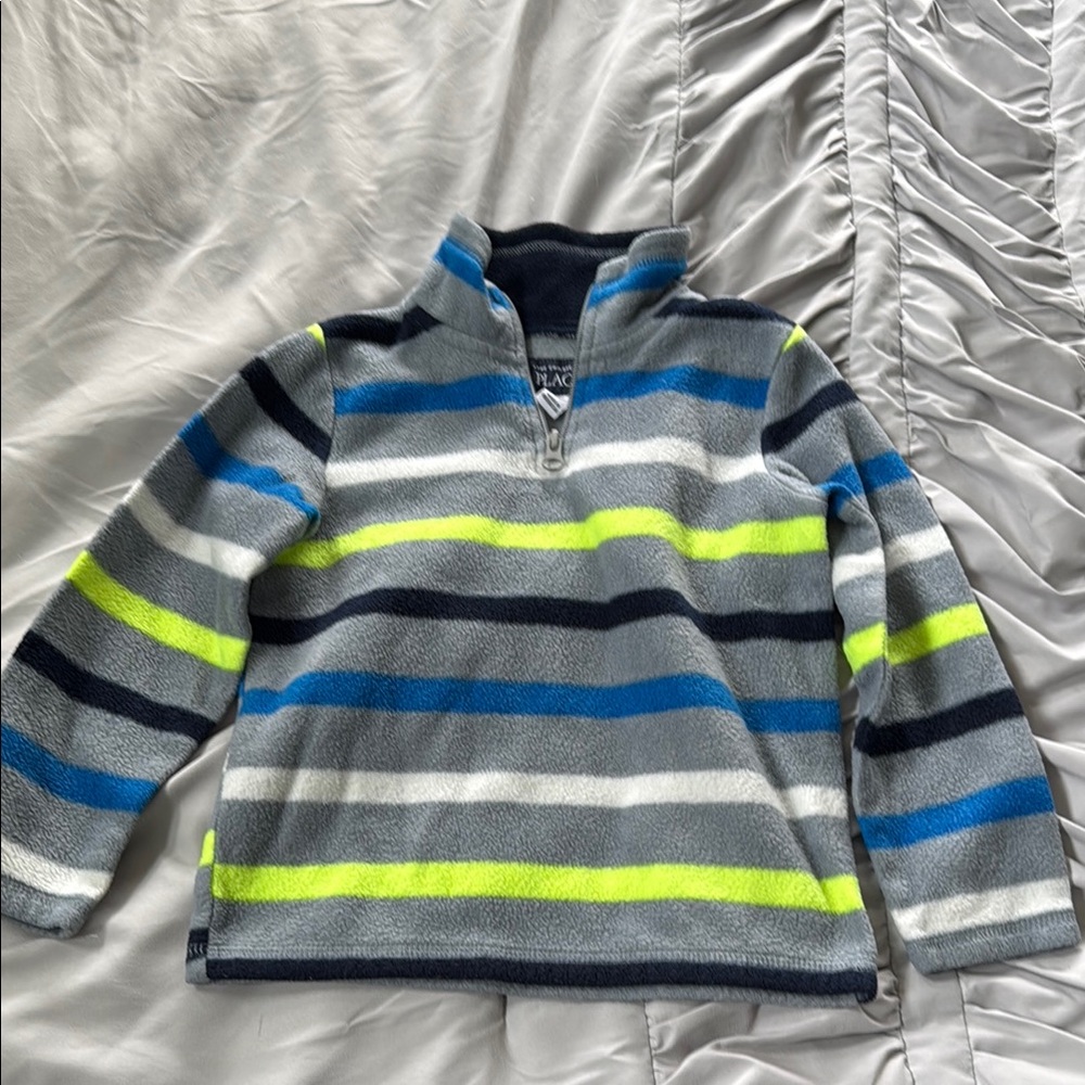 Striped Fleece Pullover